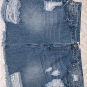 Plus size Denim Skirt